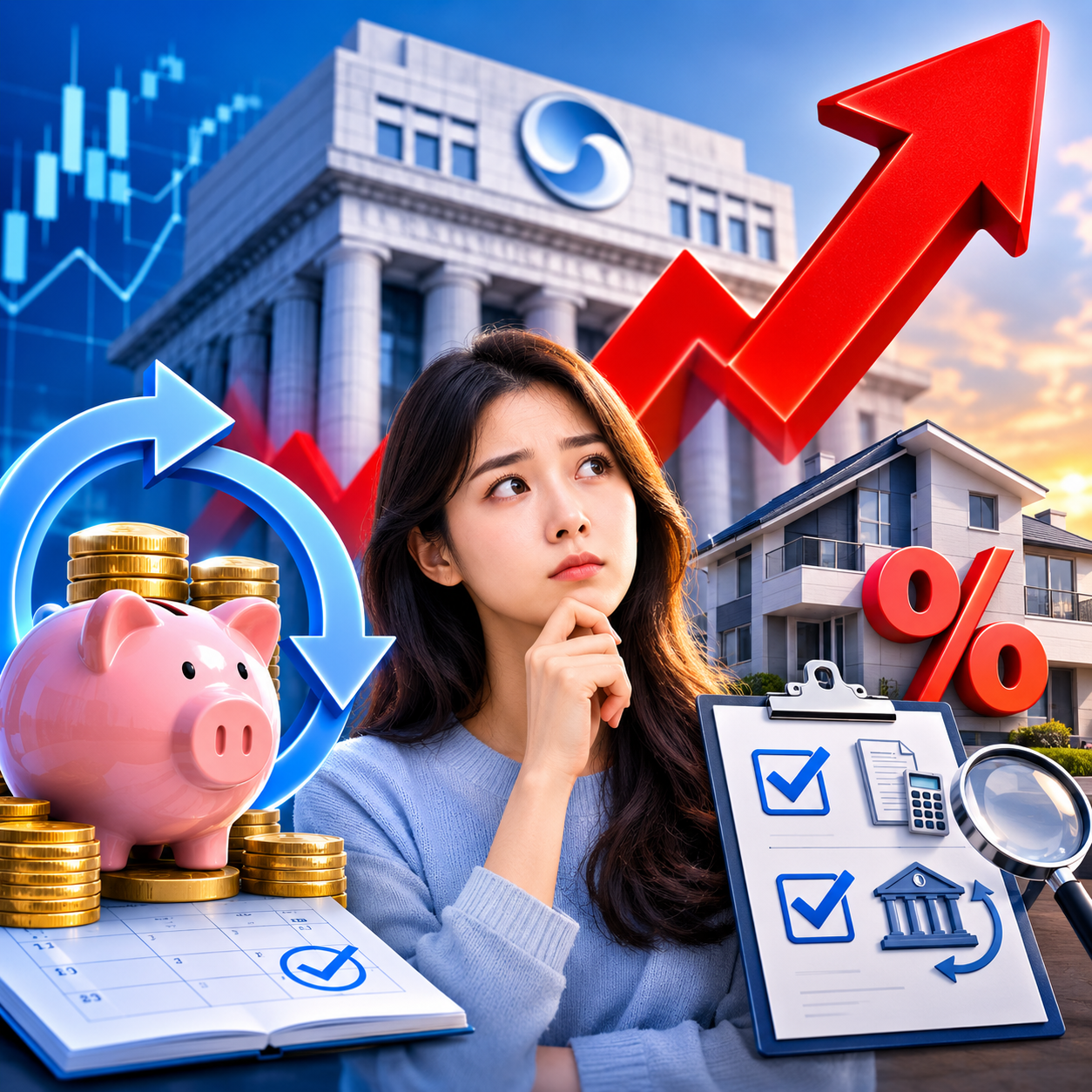 한국은행 기준금리 2.75% 인상, 예금 갈아타고 주담대 8% 대비하는 법