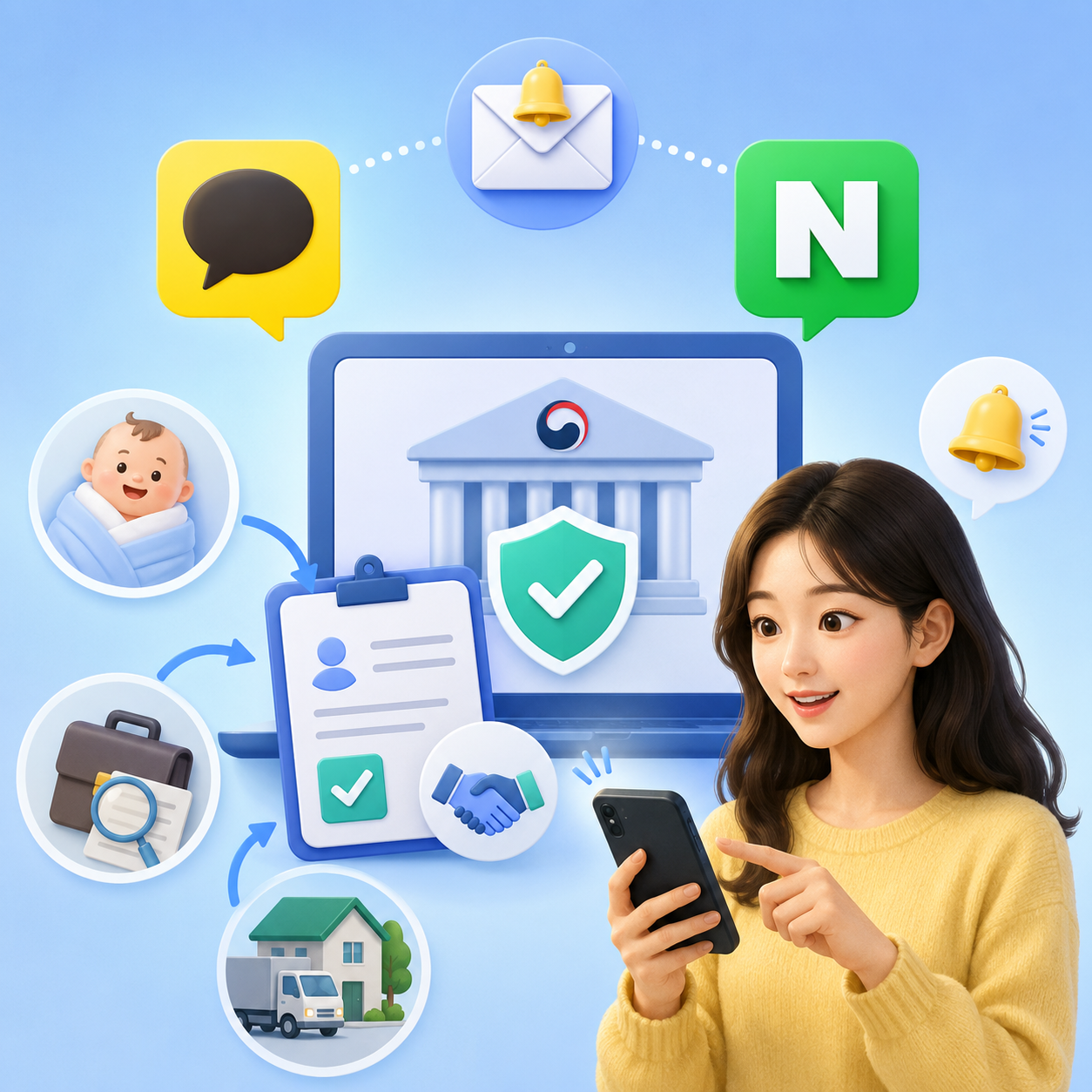 혜택알리미 서비스 신청법 총정리, 정부24·카카오·네이버로 정부 혜택 자동 알림 받기